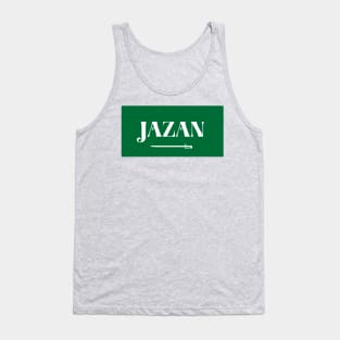 Jazan City in Saudi Arabian Flag Tank Top